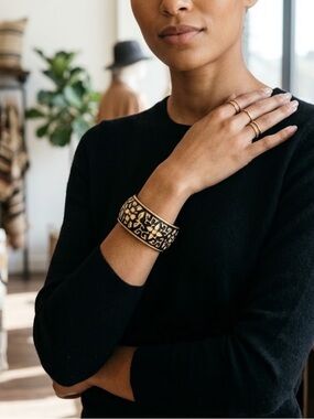 Patterned Bangle Bracelet